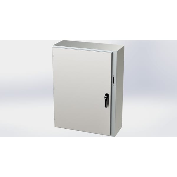 3 Point Latch Electrical Enclosures, 42 in H, 12 in D, 31.38 in W, NEMA 3R, 4, 4X, 12, 13